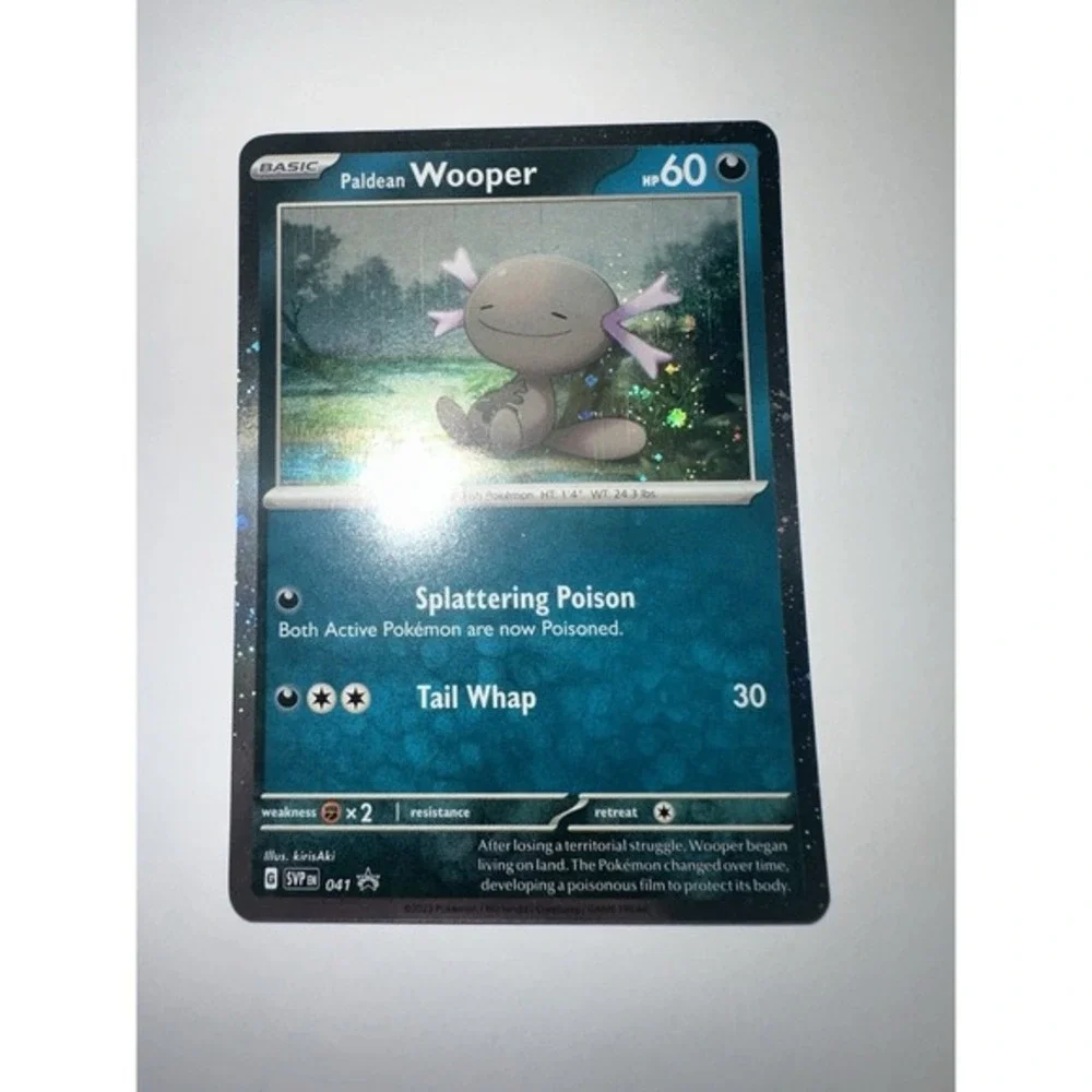 Paldean Wooper 041‎ Pokémon TCG Promo Cosmos Holo With DOUBLE FART SWIRL 🌀NM
